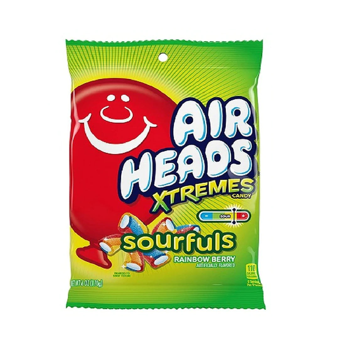 Air Heads Xtremes Sourfuls Rainbow Berry 6oz