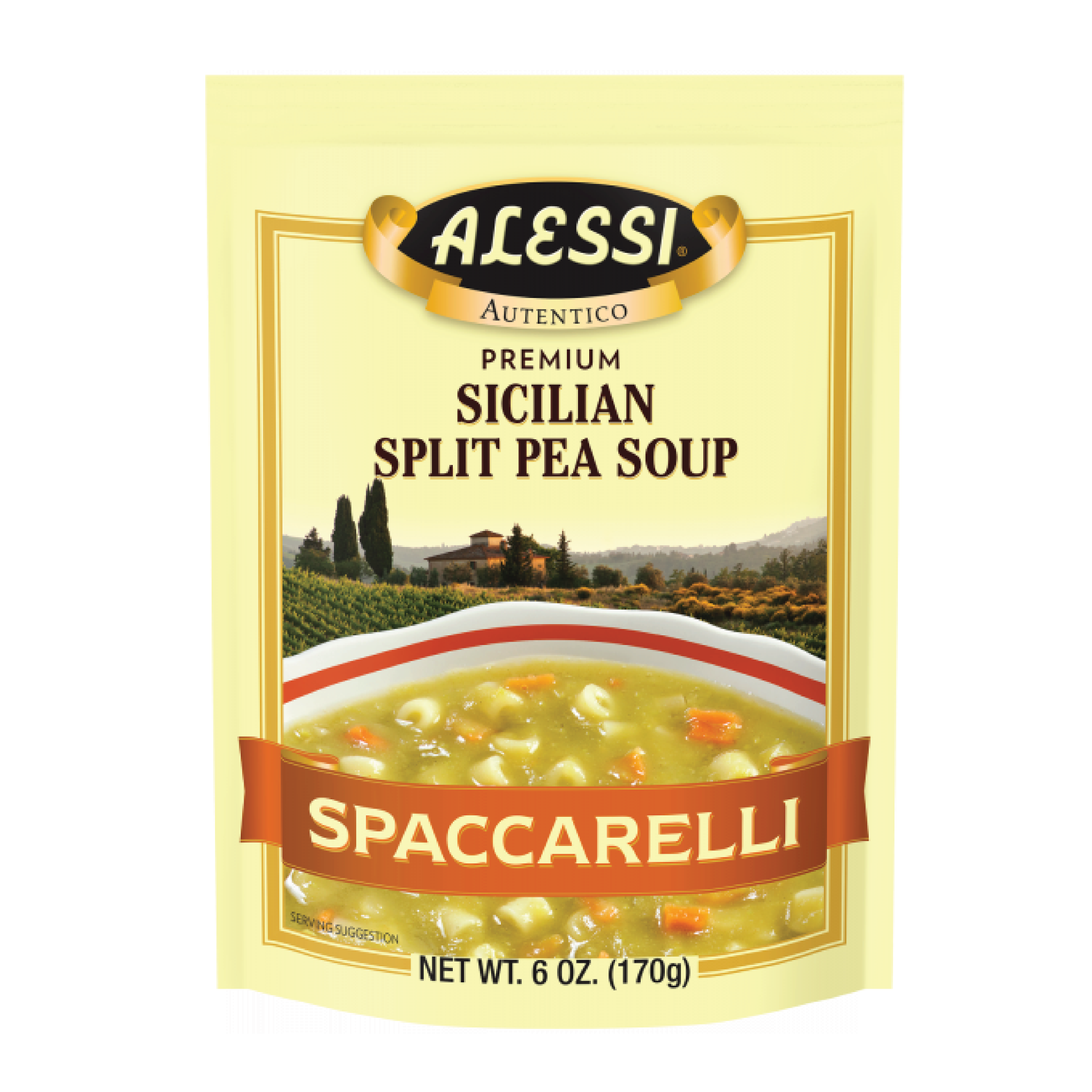 Alessi Autentico Spaccarelli Premium Sicilian Split Pea Soup 6oz