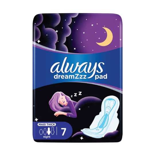 Always DreamZzz Maxi Thick Night Wings Pads 7 Count