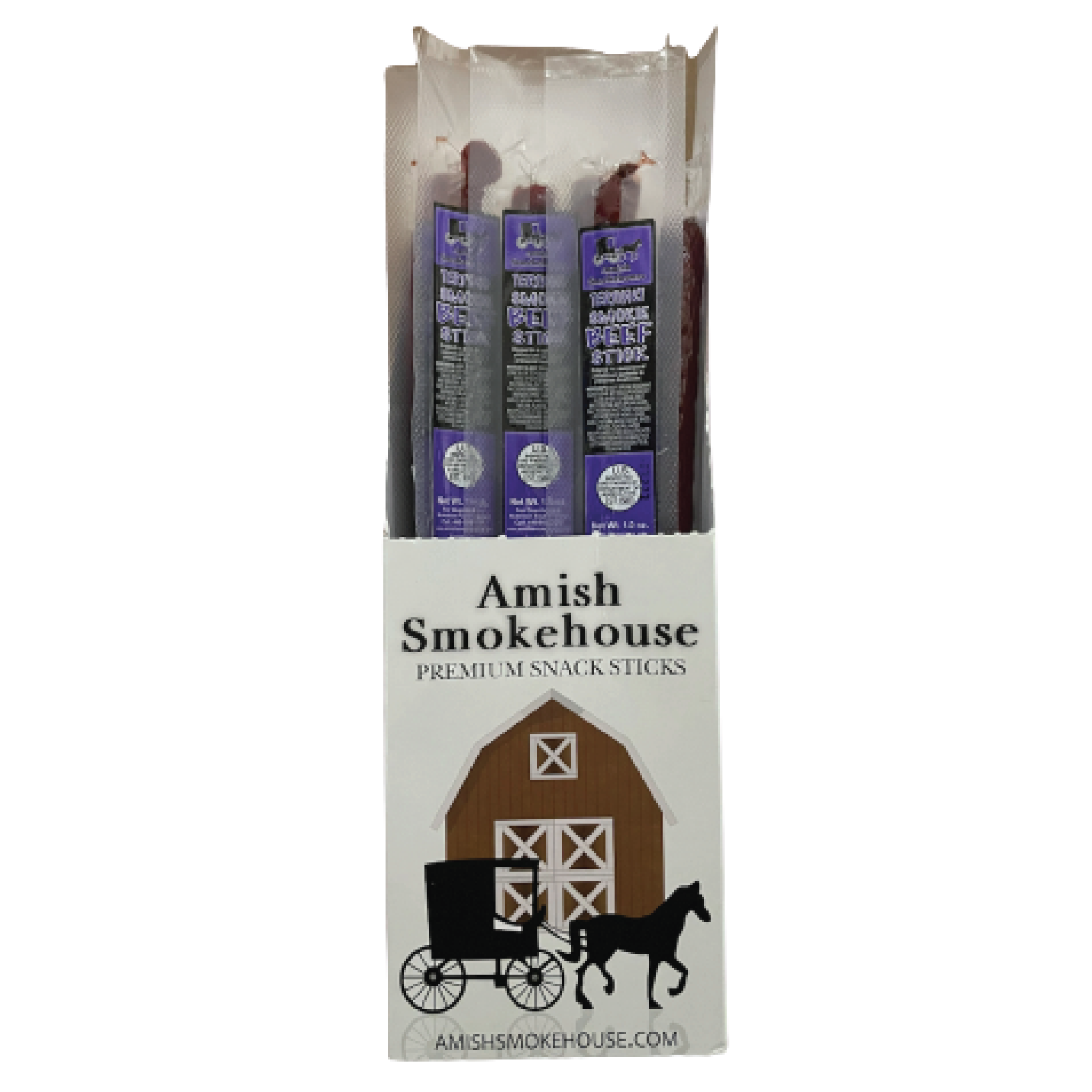 Amish Smokehouse Teriyaki 100% Beef Premium Snack Stick 1.25oz