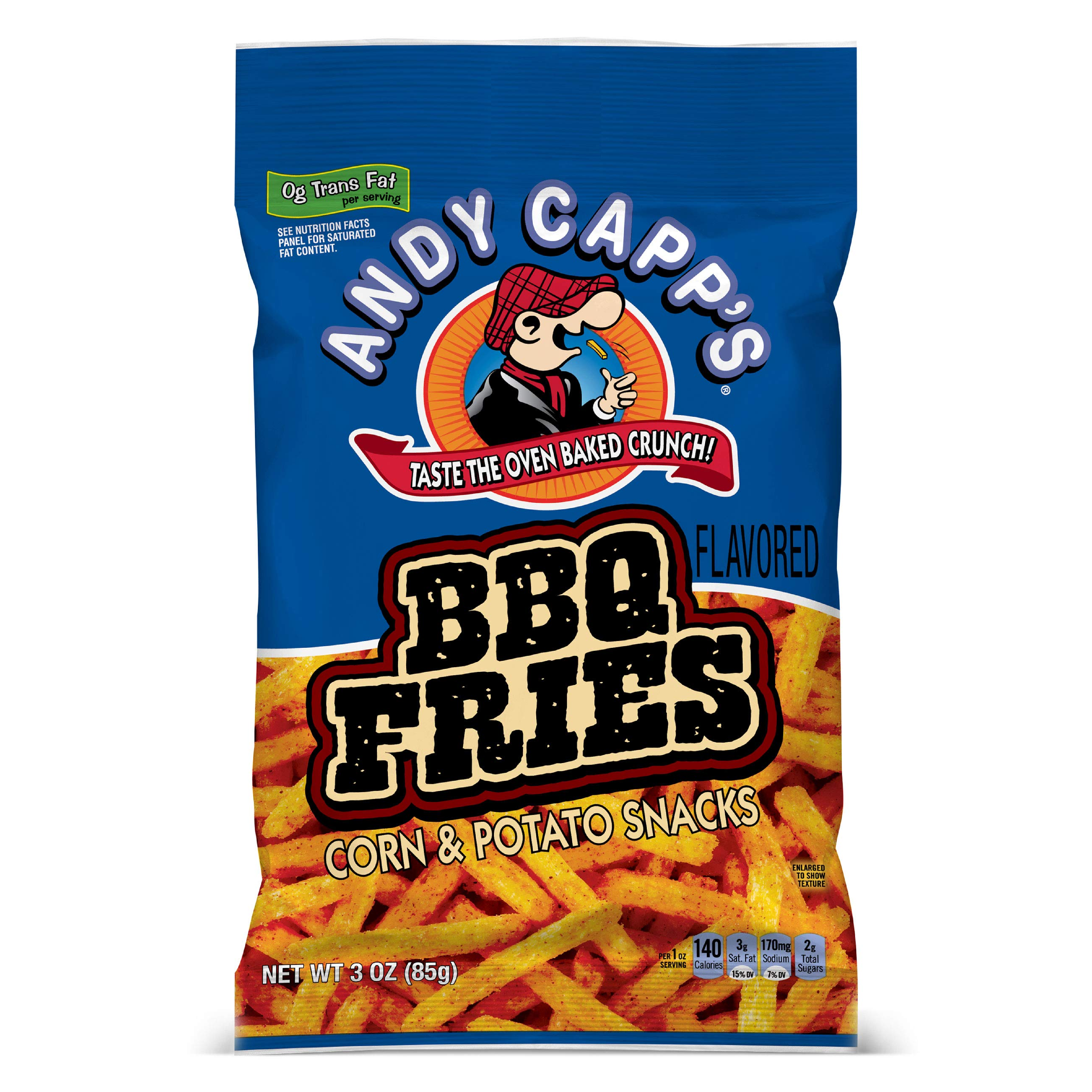 Andy Capp's BBQ Fries Corn & Potato Snack 3oz