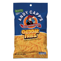 Andy Capp's Cheddar Fries Corn & Potato Snack 3oz