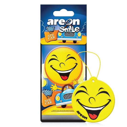 AREON Smile New Car Funny Car Emoji Hanging Air Freshener