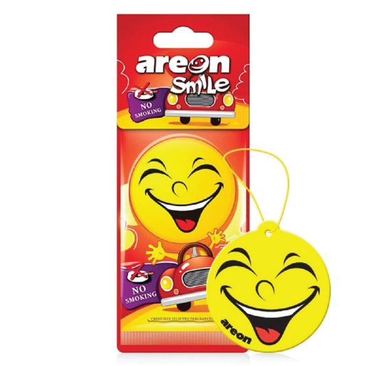 AREON Smile No Smoking Funny Car Emoji Hanging Air Freshener