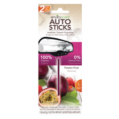 Enviroscents Auto Sticks Passion Fruit Odor Eliminator Car Air Freshener .3oz