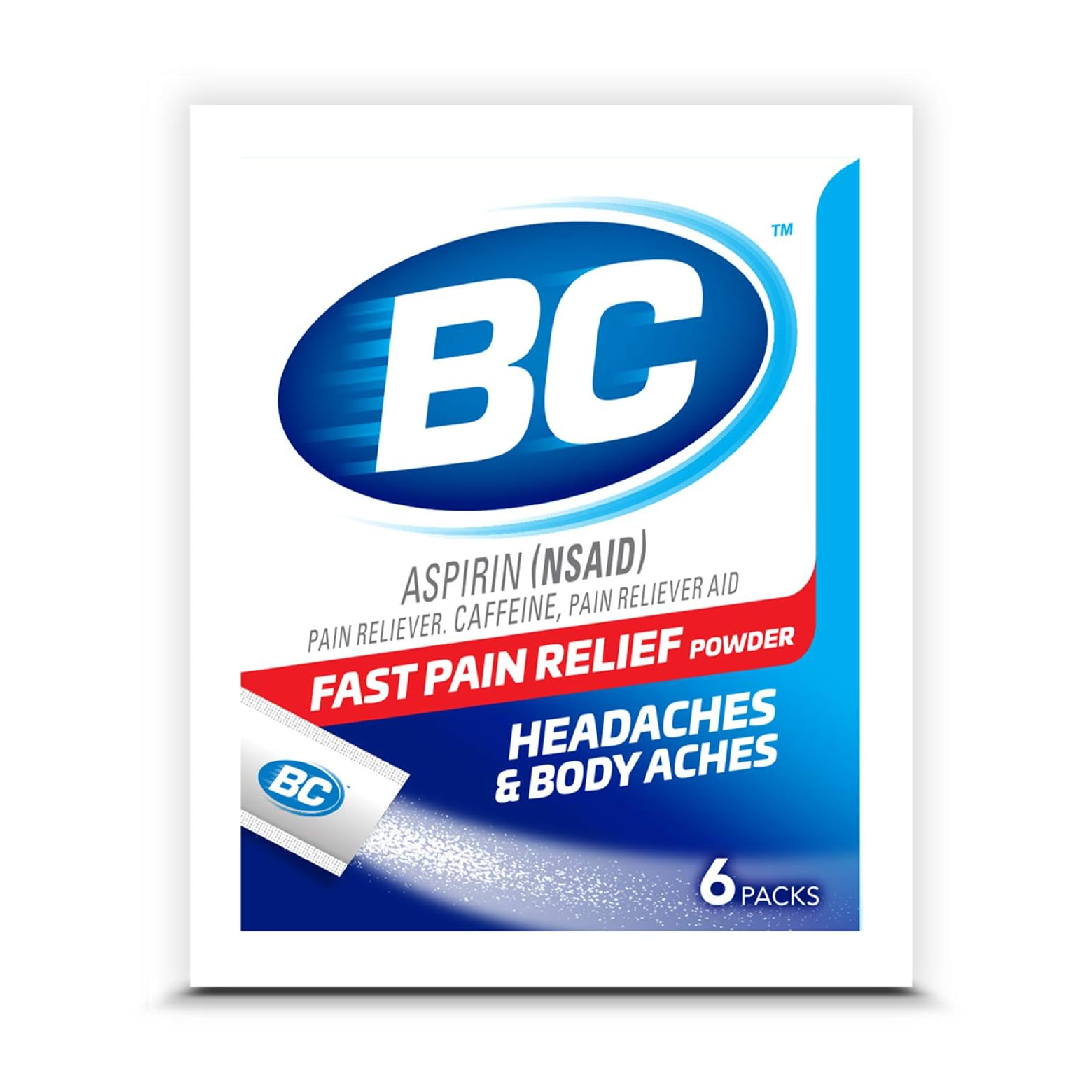 BC Aspirin Powder Sticks 6 Pack