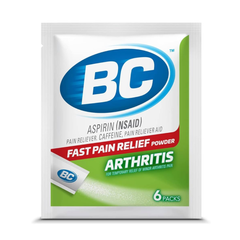 BC Arthritis Aspirin Powder Sticks 6 Pack