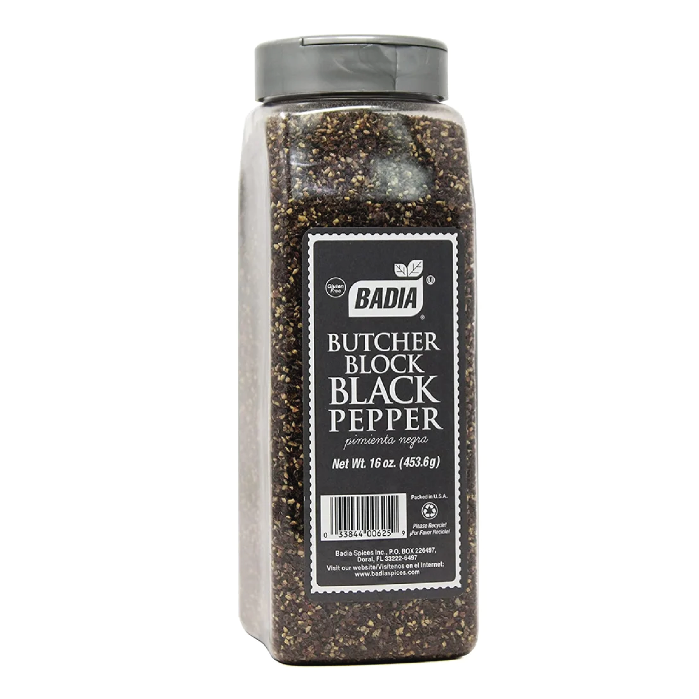 Badia Butcher Block Black Pepper Pint 16oz