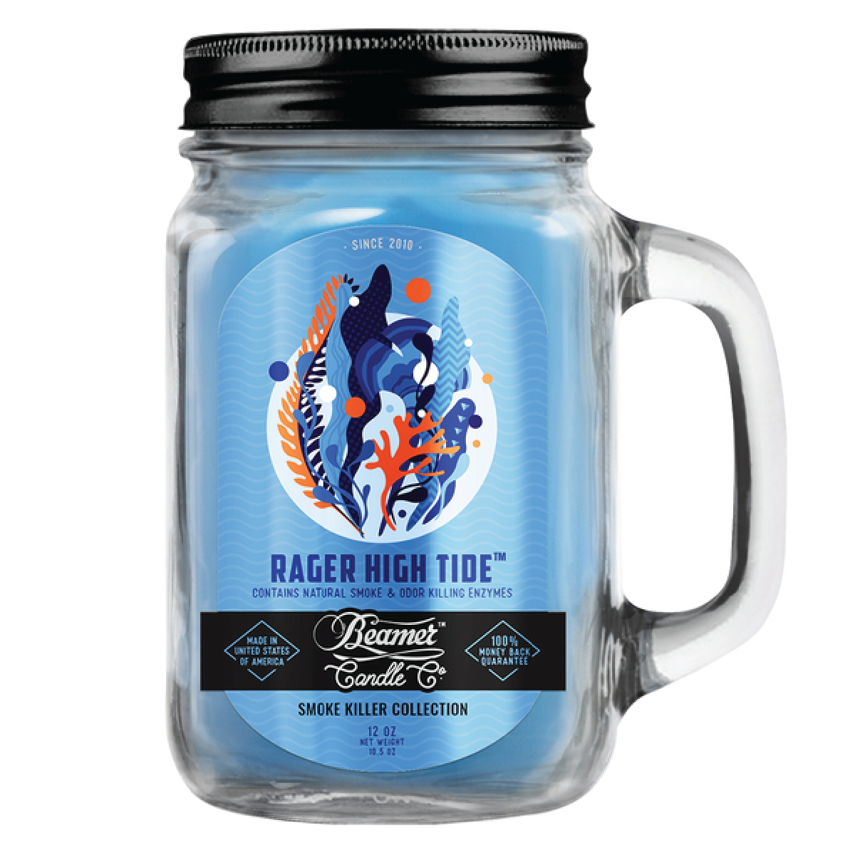 Beamer Rager High Tide Candle Jar 12 oz