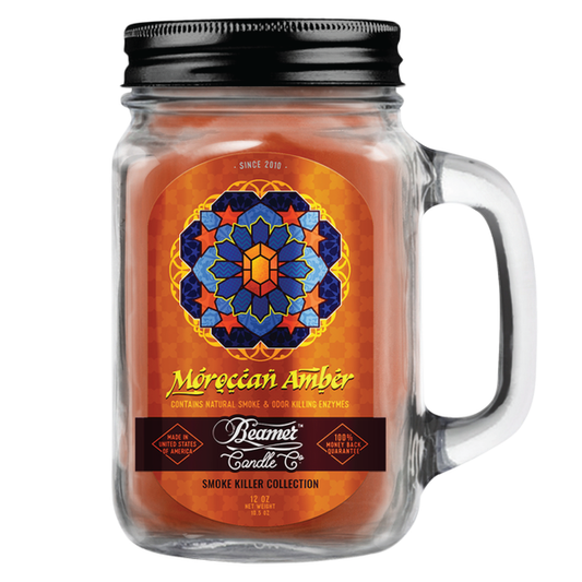 Beamer Moroccan Amber Candle Jar 12oz