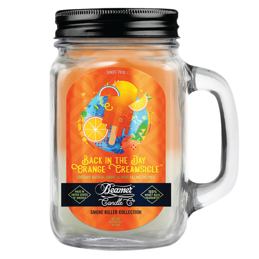 Beamer Back In The Day Orange Creamsicle Candle Jar 12oz