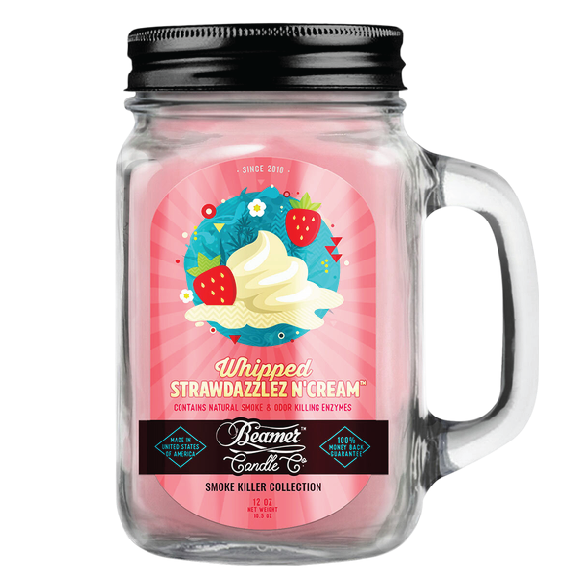 Beamer Whipped Strawdazzlez N' Cream Candle Jar 12oz