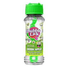 Bubble Lick Sour Green Apple Flavored Bubbles 2.5oz