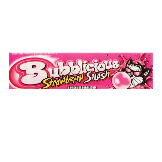 Bubblicious Strawberry Splash Bubble Gum 5 Piece