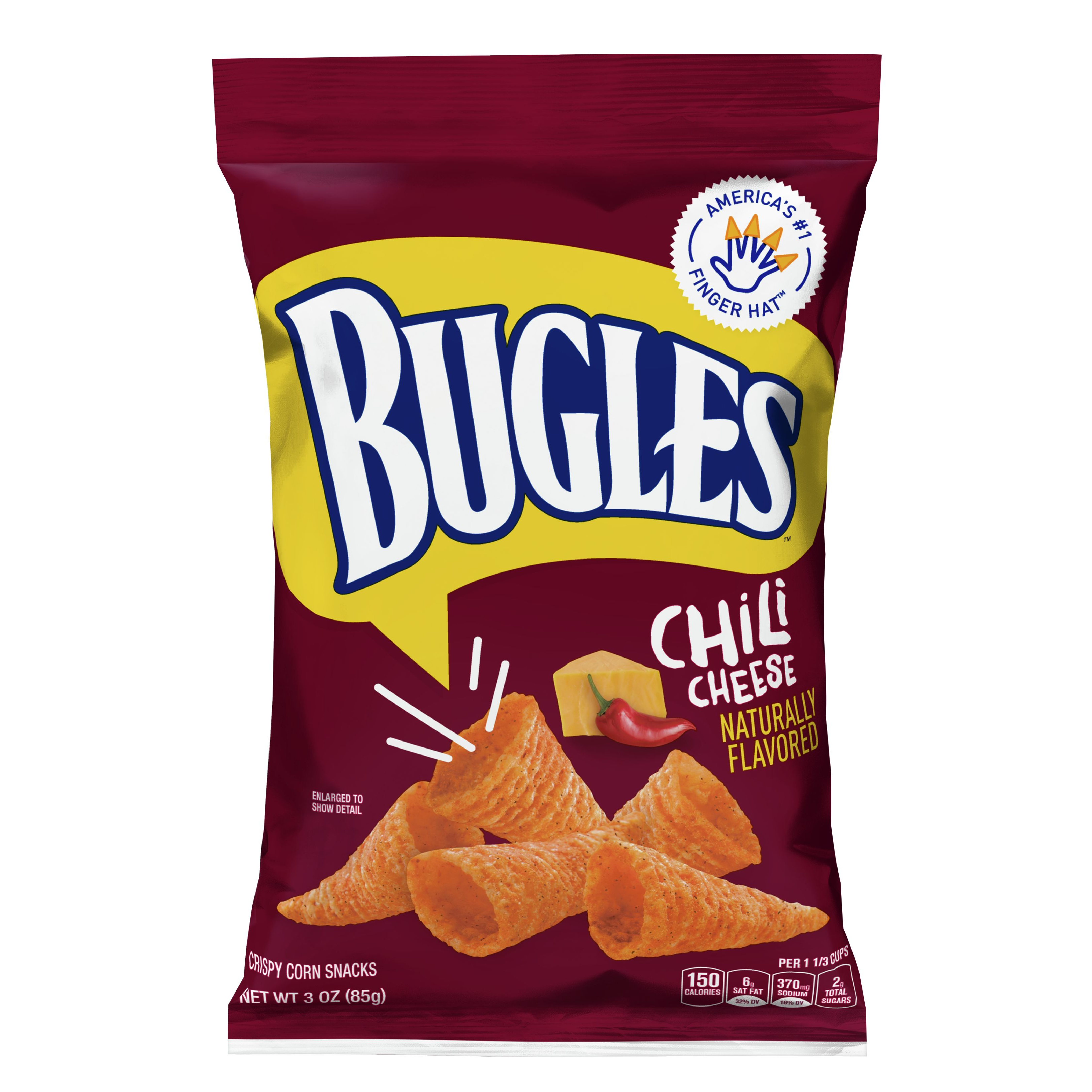 Bugles Chili Cheese Crispy Corn Snack 3oz