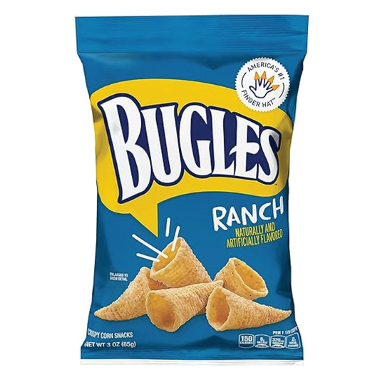 Bugles Ranch Crispy Corn Snack 3oz