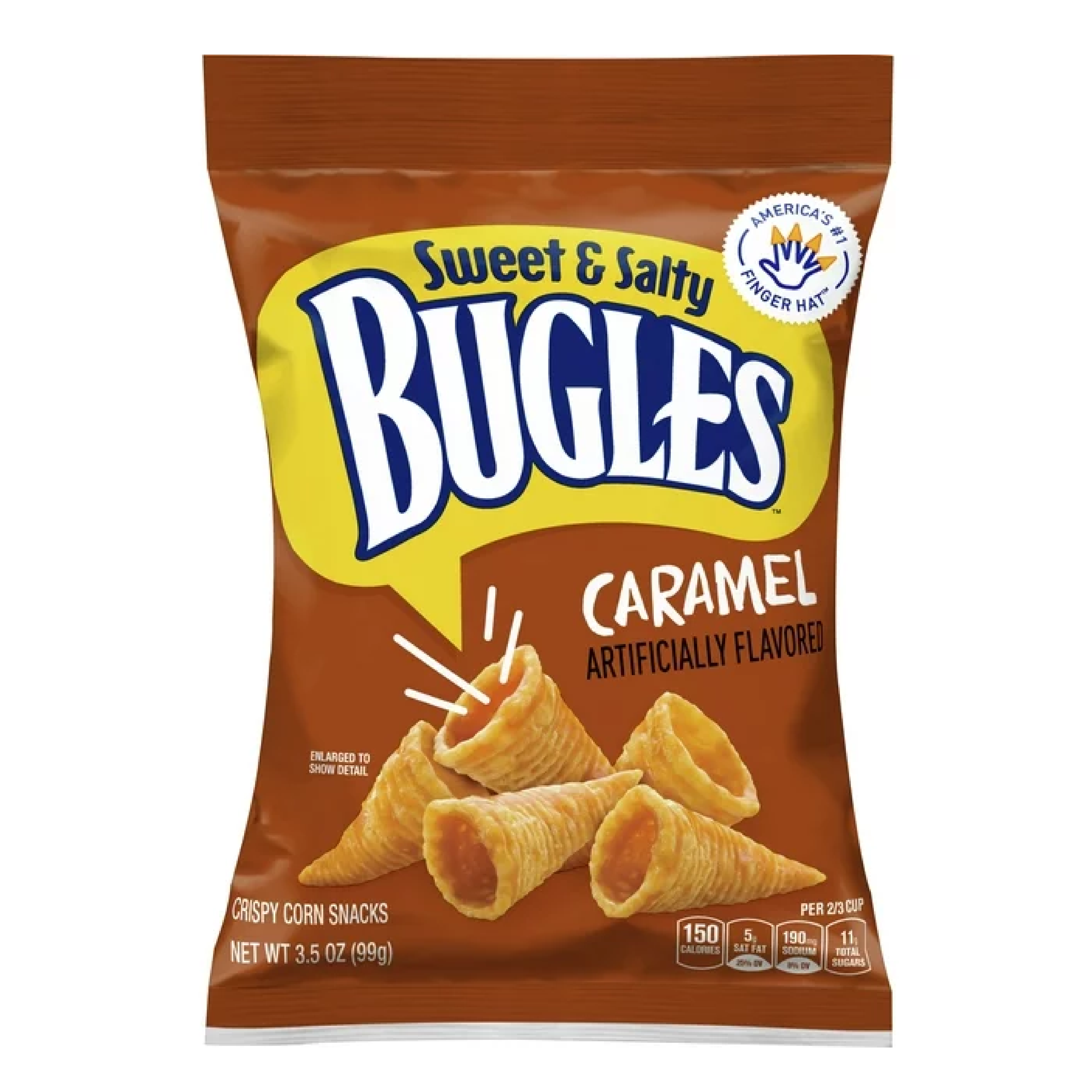 Bugles Caramel Crispy Corn Snack 3.5oz