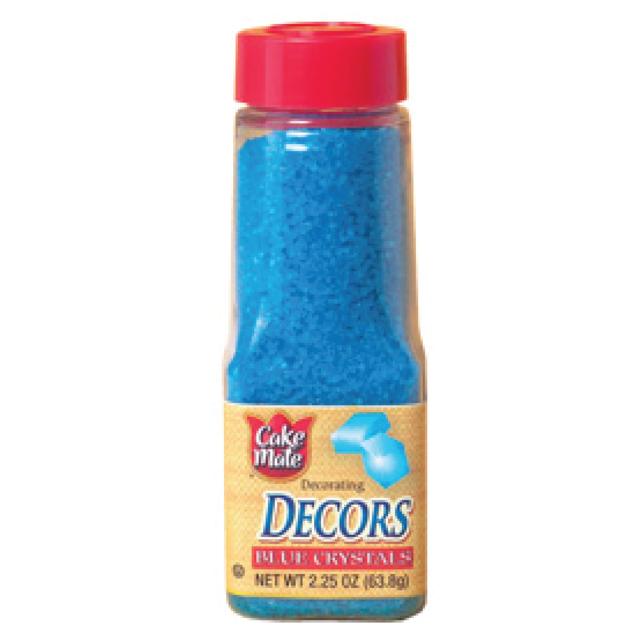 Cake Mate Decorating Decors Blue Crystals 2.25oz