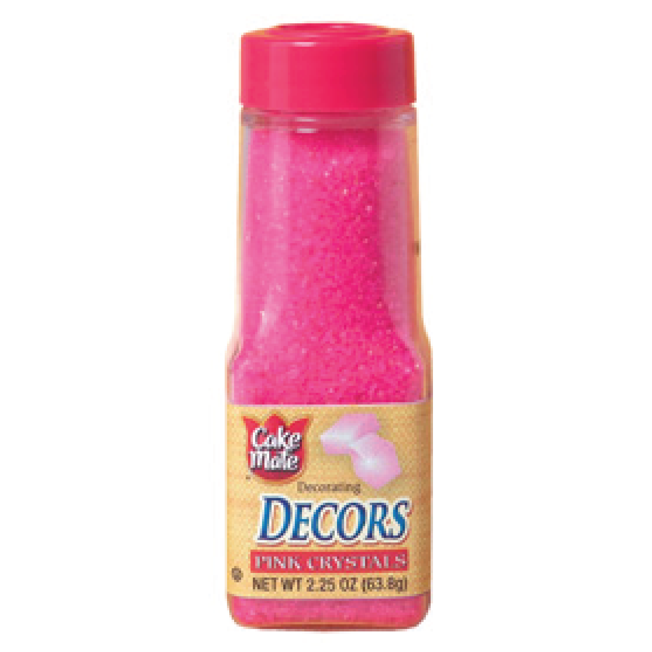 Cake Mate Decorating Decors Pink Crystals 2.25oz