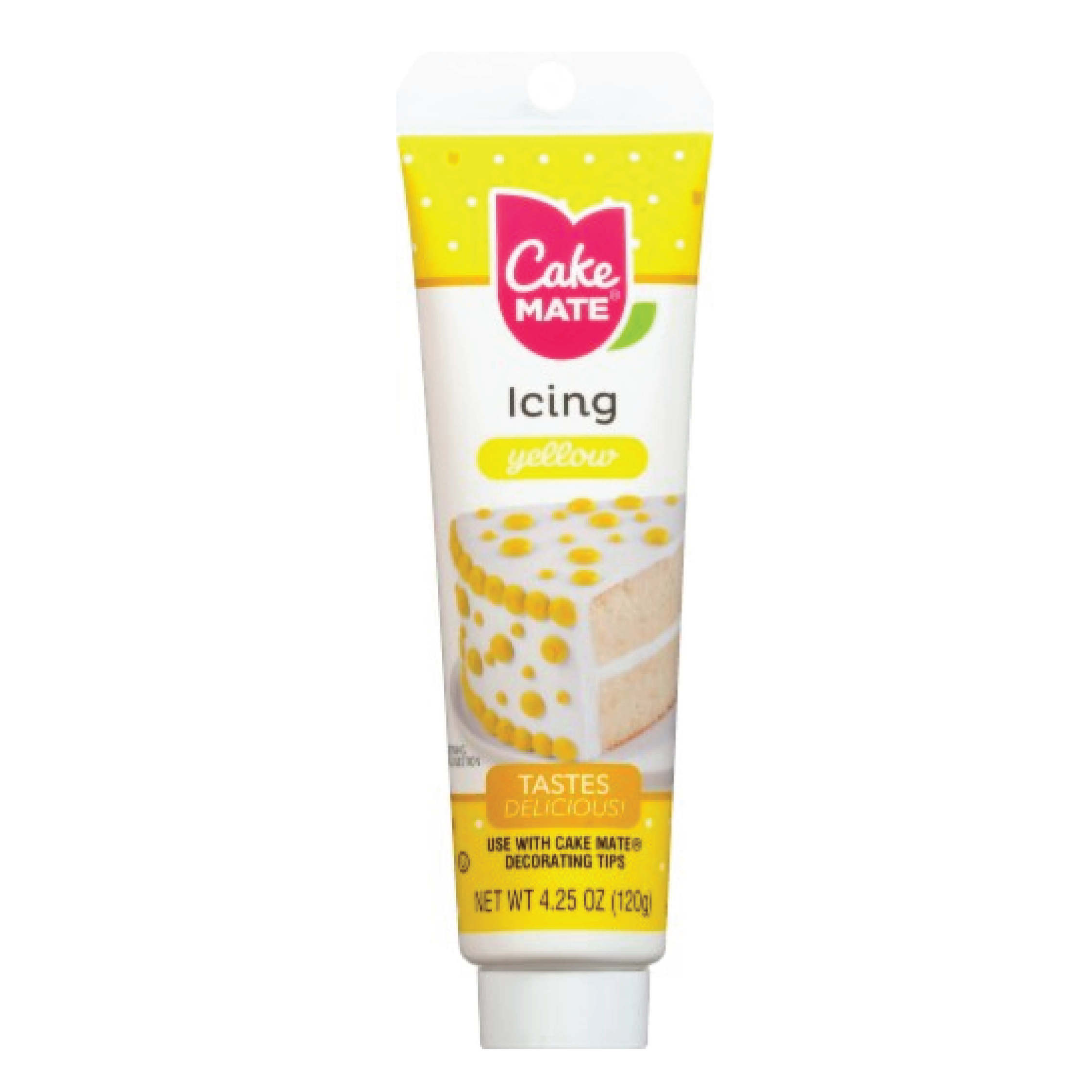 Cake Mate Yellow Color Tasty Decorating Icing 4.25oz