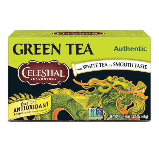Celestial Authentic Caffeine Free Green Tea | 20 Tea Bags