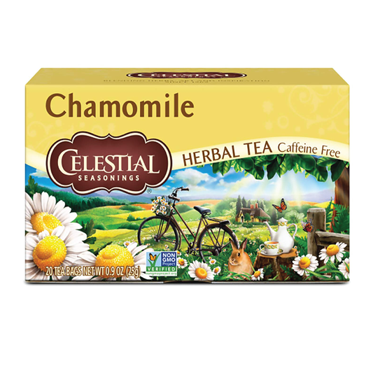 Celestial Chamomile Caffeine Free Herbal Tea | 20 Tea Bags