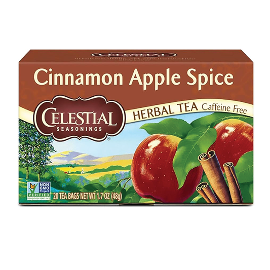 Celestial Cinnamon Apple Spice Caffeine Free Herbal Tea | 20 Tea Bags