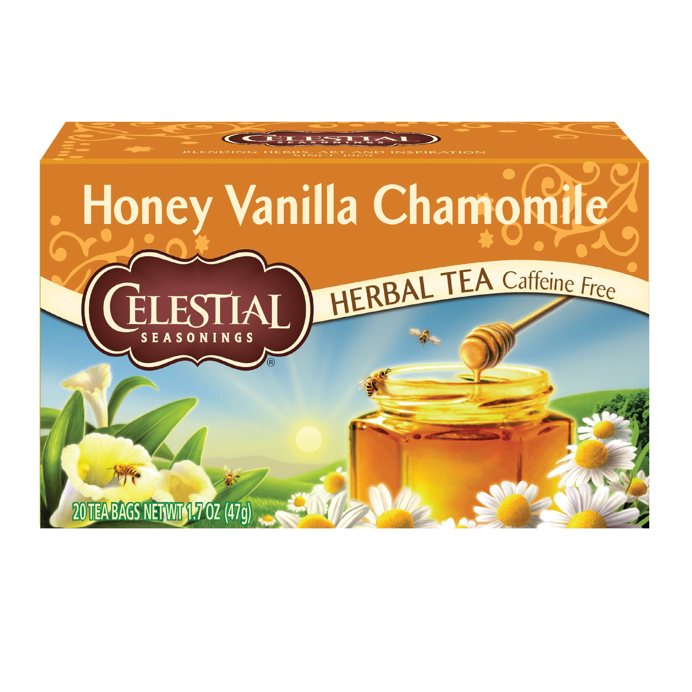 Celestial Honey Vanilla Chamomile Caffeine Free Green Tea | 20 Tea Bags