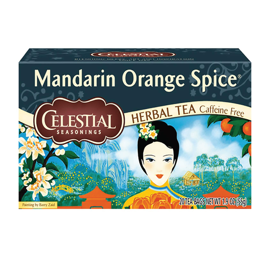 Celestial Mandarin Orange Spice Caffeine Free Herbal Tea | 20 Tea Bags