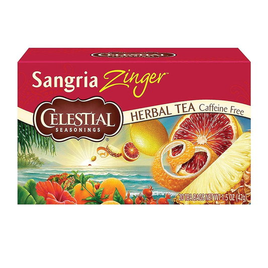 Celestial Sangria Zinger Caffeine Free Herbal Tea | 20 Tea Bags