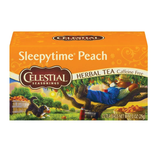 Celestial Sleepytime Peach Caffeine Free Herbal Tea | 20 Tea Bags