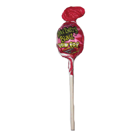 Charms Kiwi Berry Blast Bubble Gum Filled Blow Pops .65oz