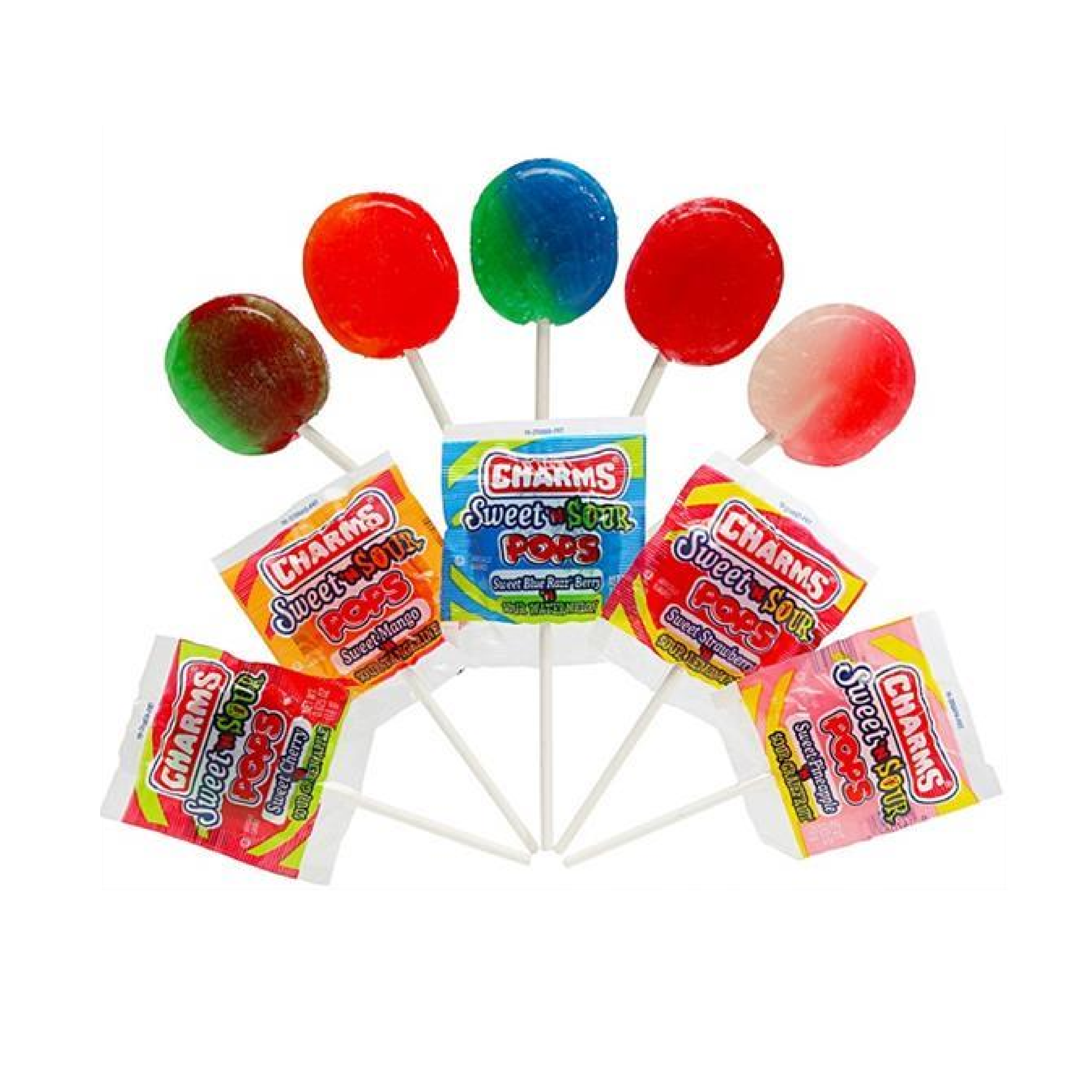 Charms Sweet 'n Sour Flat Blow Pop .65oz