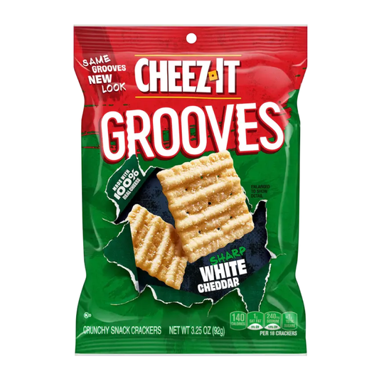 Cheez-It Grooves Sharp White Cheddar Snack Crackers 3.25oz