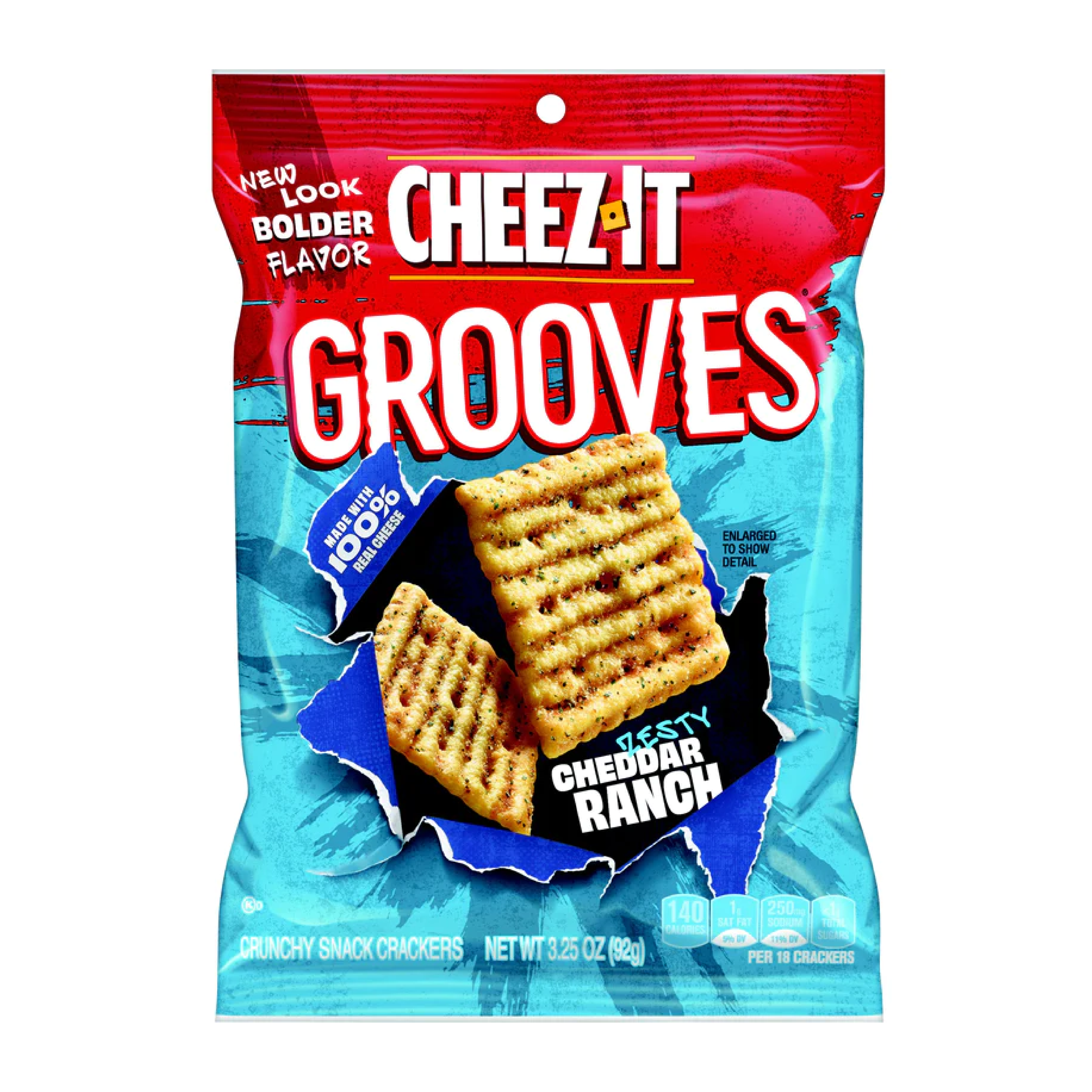 Cheez-It Grooves Zesty Cheddar Ranch Snack Crackers 3.25oz