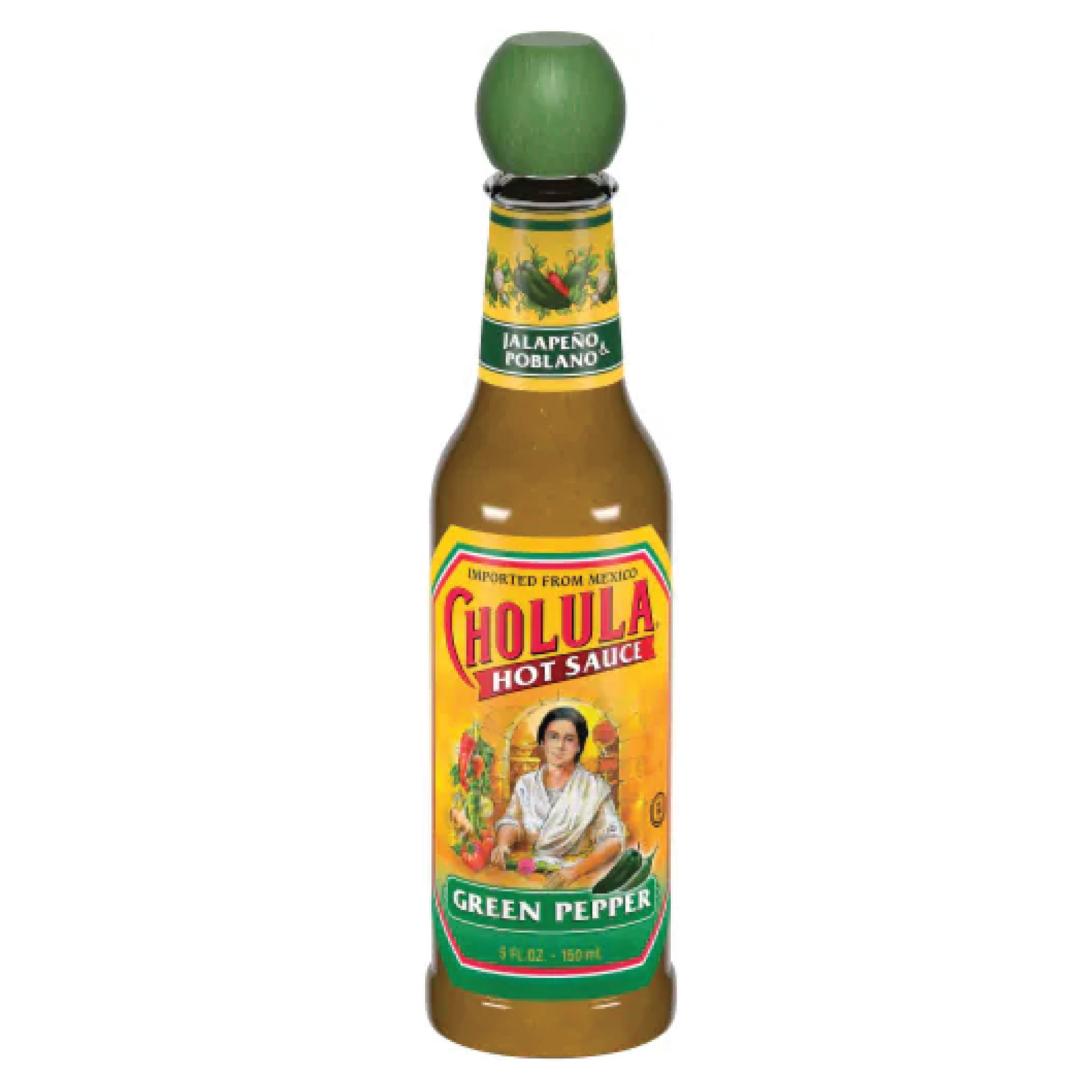 Cholula Green Pepper Medium Heat Hot Sauce 5oz