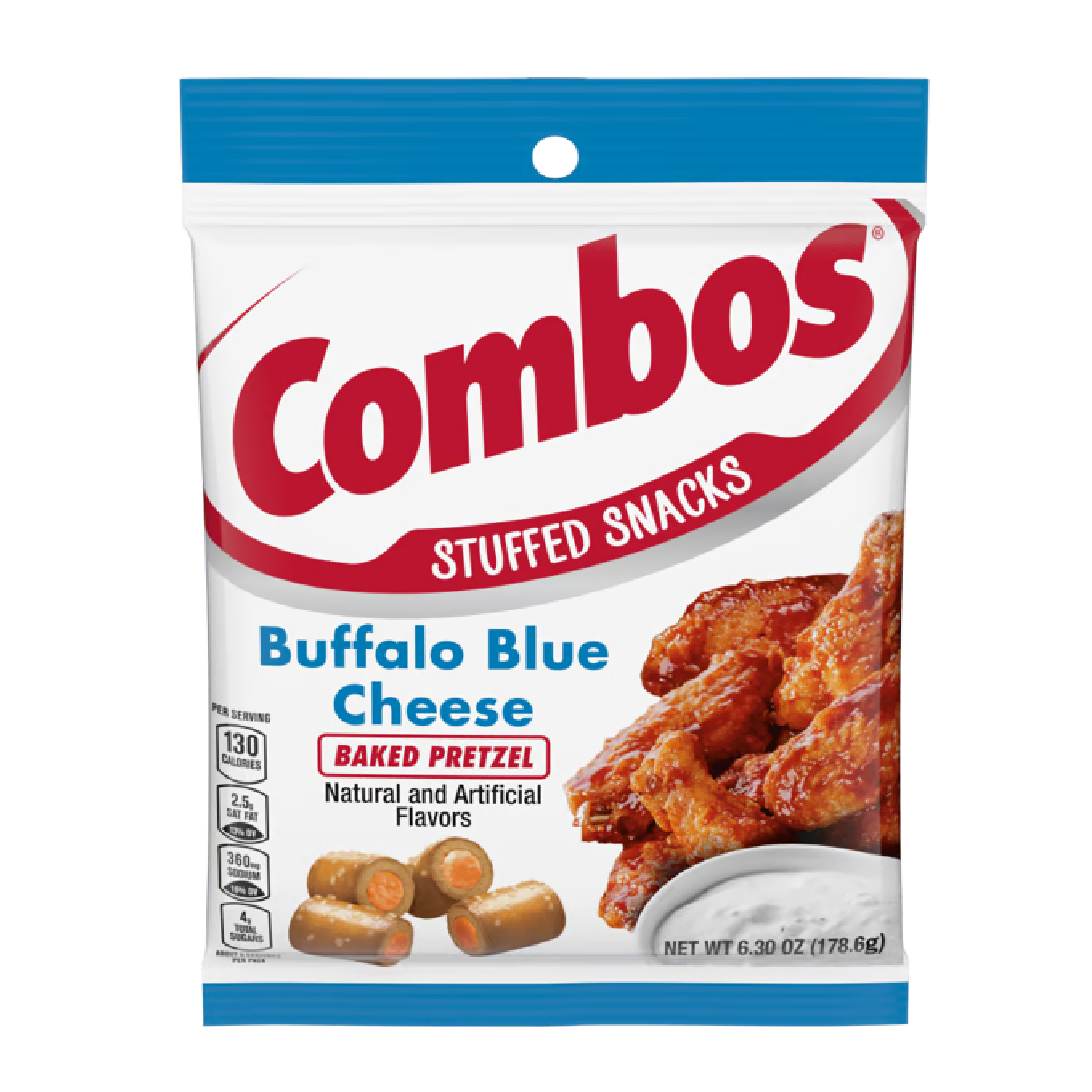 Combos Buffalo Blue Cheese Baked Pretzel Stuffed Snack 6.3oz