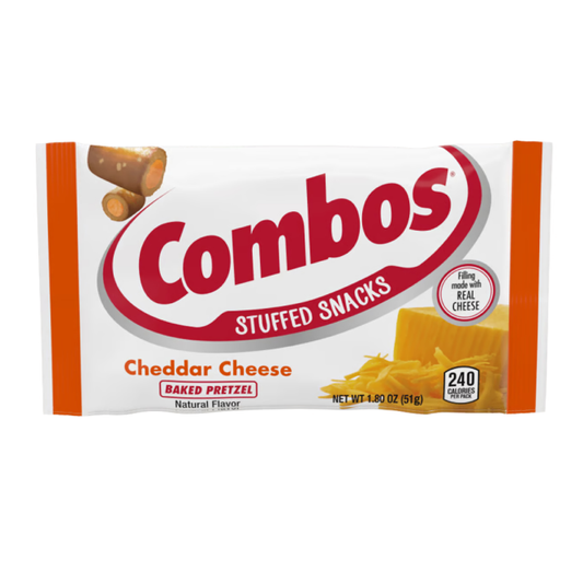 Combos Cheddar Cheese Baked Pretzel Stuffed Snack 1.8oz