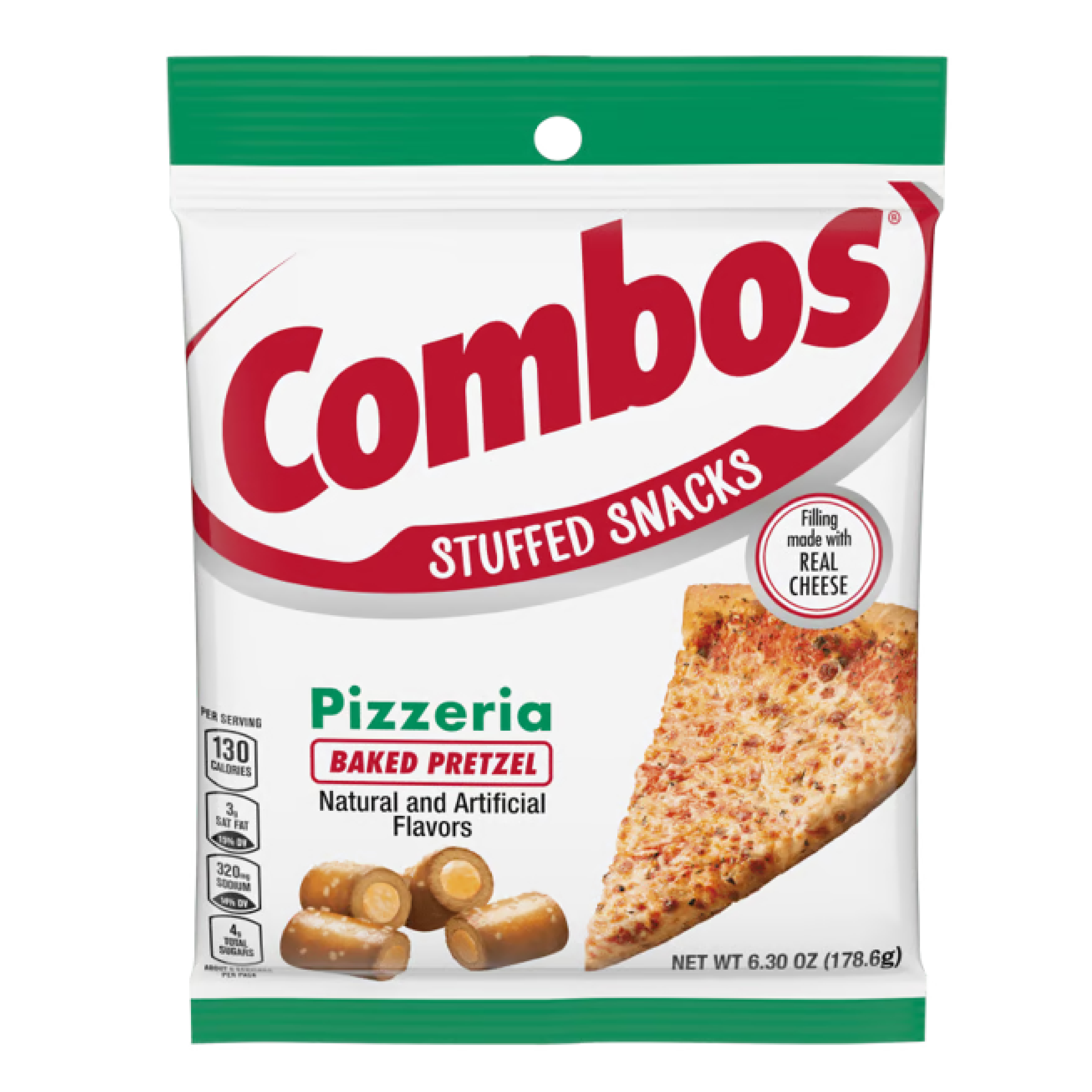 Combos Pizzeria Baked Pretzel Stuffed Snack 6.3oz