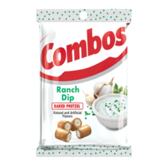 Combos Ranch Dip Baked Pretzel Stuffed Snack 6.3oz