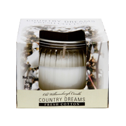 Country Dreams Fresh Cotton Candle 3oz