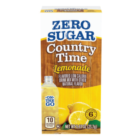 Country Time On The Go Lemonade Zero Sugar Powdered Drink Mix .83oz