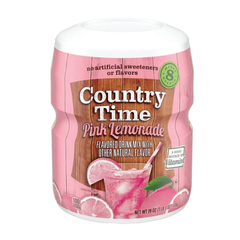 Country Time Pink Lemonade Flavored Drink Mix Canister 19oz