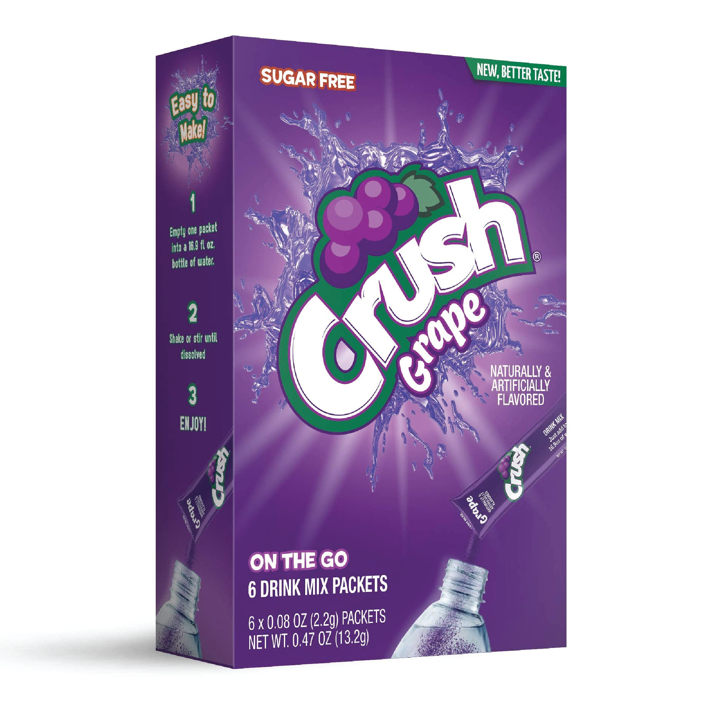 Crush Grape Singles To Go Drink Mix | 6 Sticks