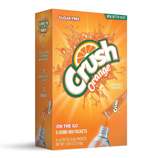 Crush Singles To Go Orange Drink Mix 6ct