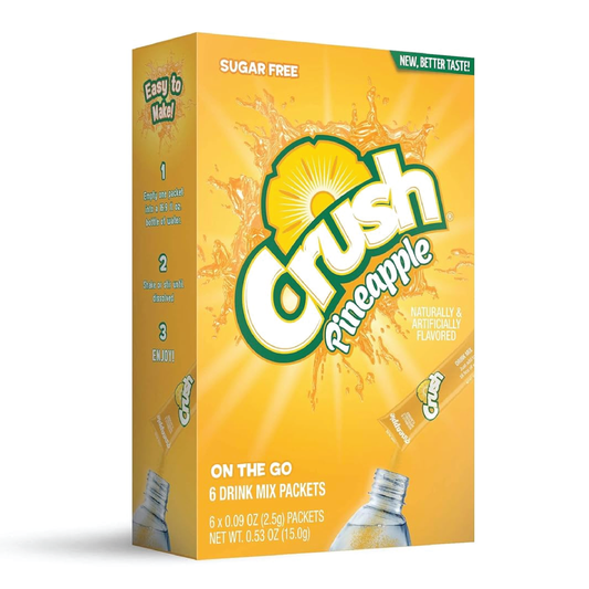 Crush Singles To Go Pineapple Drink Mix 6ct