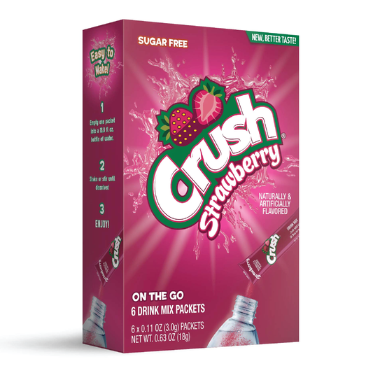 Crush Singles To Go Strawberry Drink Mix 6ct