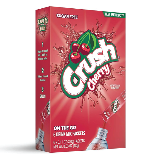 Crush Cherry Singles To Go Drink Mix | 6 Sticks