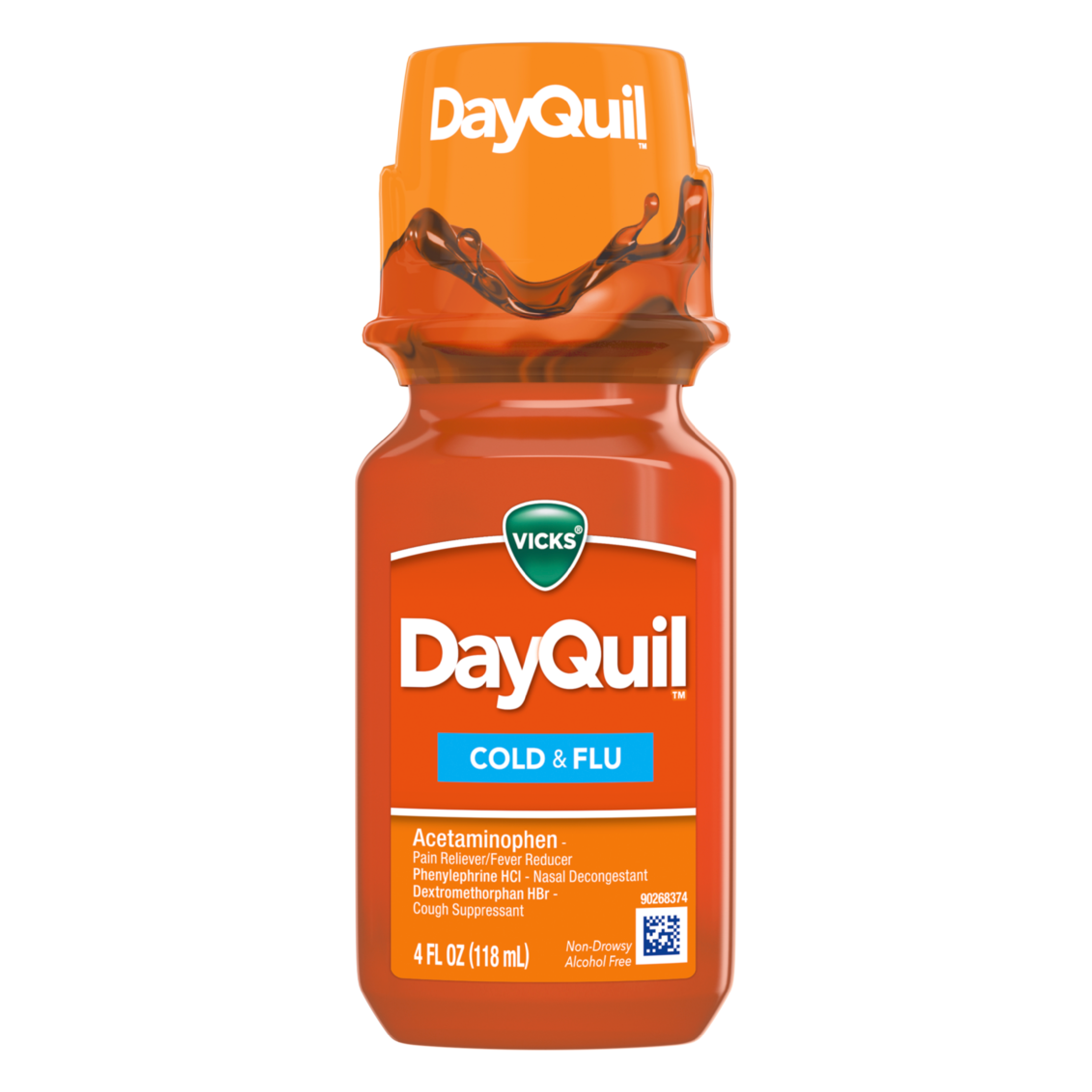 Vicks Dayquil Cold & Flu Liquid 4oz