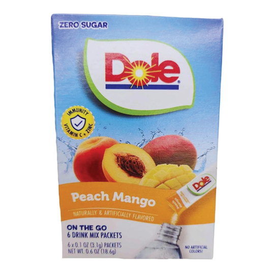 Dole Peach Mango On The Go Drink Mix | 6 Sticks